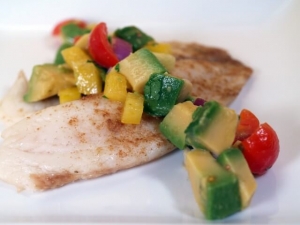 recipe for broiled fish with avocado salsa