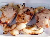 Broiled Pork Chops and Onions