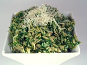 recipe for spinach parmesan orzo