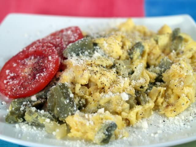 photo of Scrambled Eggs With Cactus