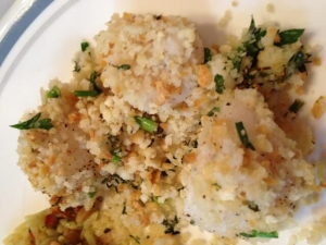 recipe for crispy baked scallops