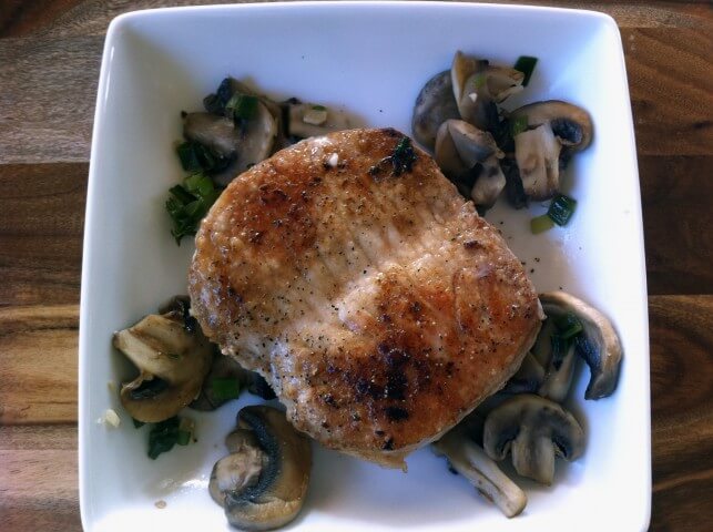 photo of Pork Chops With Beer-Mushroom Sauce