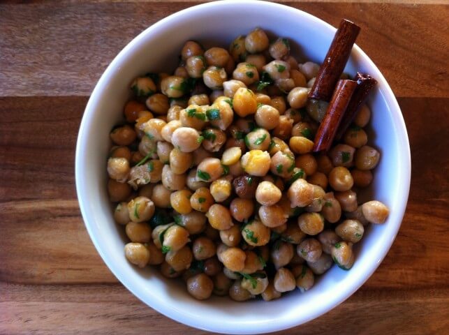 Sauteed Chickpeas With Cinnamon Recipe | CDKitchen.com