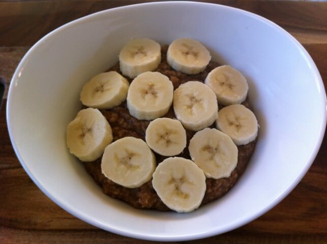 recipe for single guy's quick oatmeal breakfast