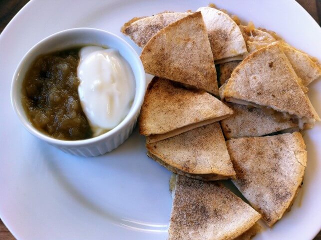 recipe for cinnamon apple breakfast quesadillas