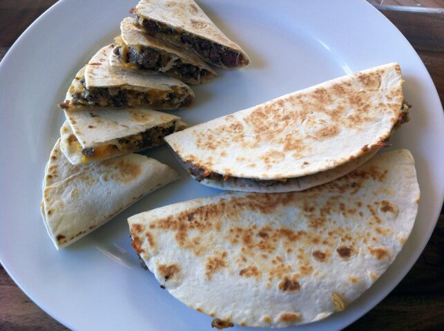 recipe for sausage-egg quesadillas