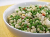 White Corn And Baby Pea Salad