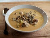 Turkey, Wild Rice and Pumpkin Soup