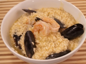 recipe for shrimp and mussels risotto
