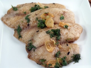 recipe for tilapia with garlic and cilantro