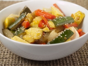 recipe for roasted carrots and julienne vegetables
