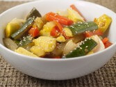 Roasted Carrots And Julienne Vegetables