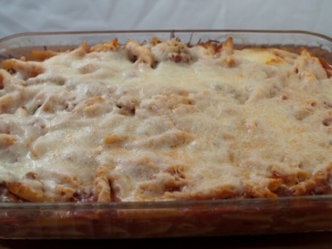 recipe for baked penne with sausage