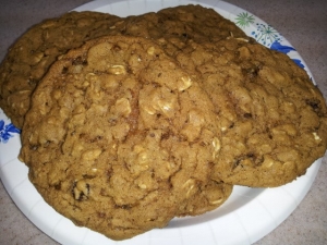 recipe for grandmas oatmeal raisin big cookies