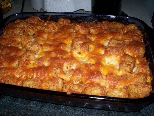 photo of Chili Tot Casserole