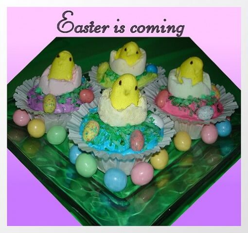 recipe for marshmallow peeps cupcakes