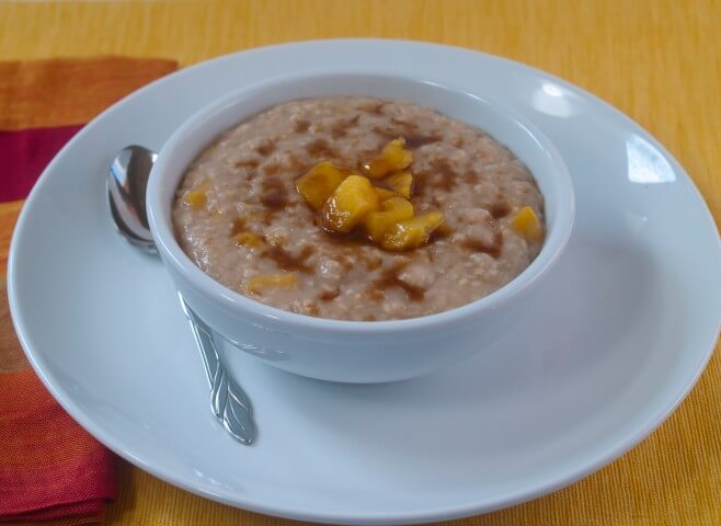 recipe for slow cooker brown sugar and peaches oatmeal