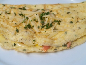 recipe for smoked salmon omelette