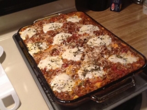 recipe for fix-ahead lasagna