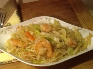 recipe for pancit with shrimp