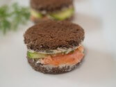 Cucumber and Smoked Salmon Sandwiches with Horseradish Butter