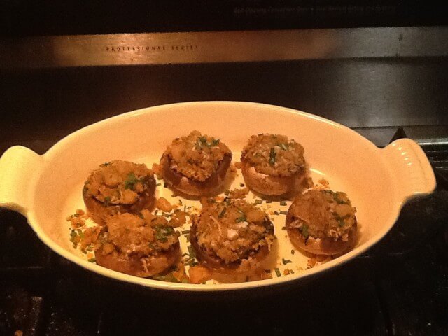 photo of Seafood-Stuffed Italian Mushrooms