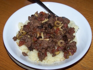 recipe for cinnamon beef over couscous