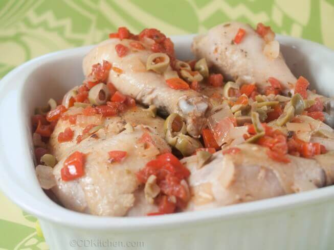 photo of Spanish Chicken With Tomatoes, Peppers, And Olives