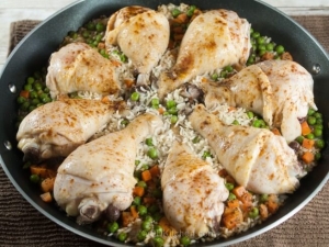 recipe for drumstick skillet with rice
