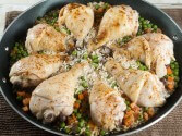 Drumstick Skillet with Rice