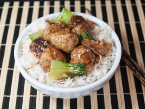 recipe for ginger meatball stir-fry