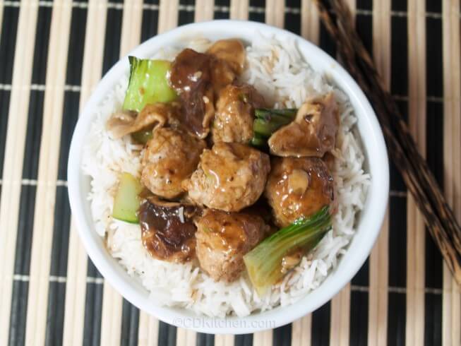 Ginger Meatball Stir-Fry Recipe | CDKitchen.com