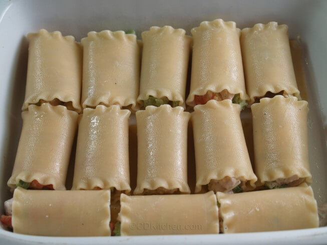 photo of Turkey Lasagna Rolls With Chive-Cream Sauce