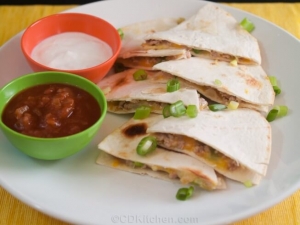 recipe for pork and cheese quesadillas