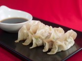 photo of Chinese Pork Dumplings with Soy Ginger Dipping Sauce