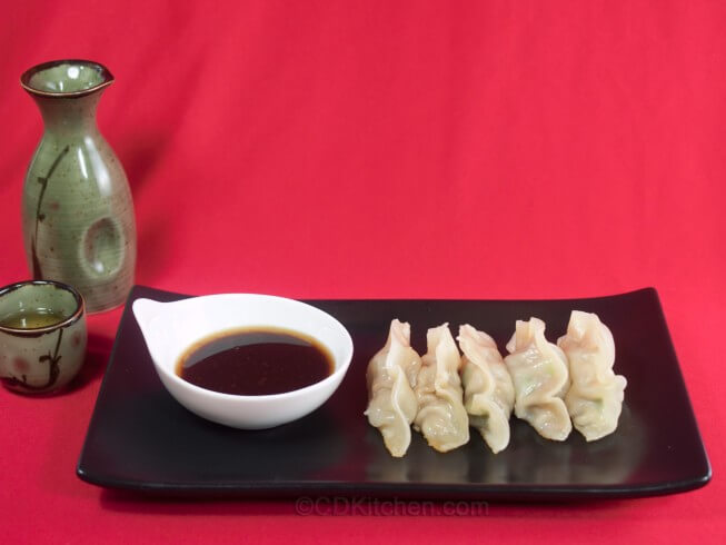 photo of Chinese Pork Dumplings with Soy Ginger Dipping Sauce