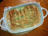Glazed Rice Pilaf With Chive Sour Cream Sauce