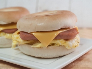 recipe for egg and spam breakfast sandwiches