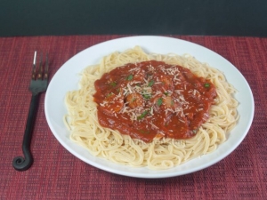 recipe for slow cooker italian sausage pasta sauce with spaghetti