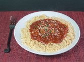 Italian Sausage Pasta Sauce with Spaghetti