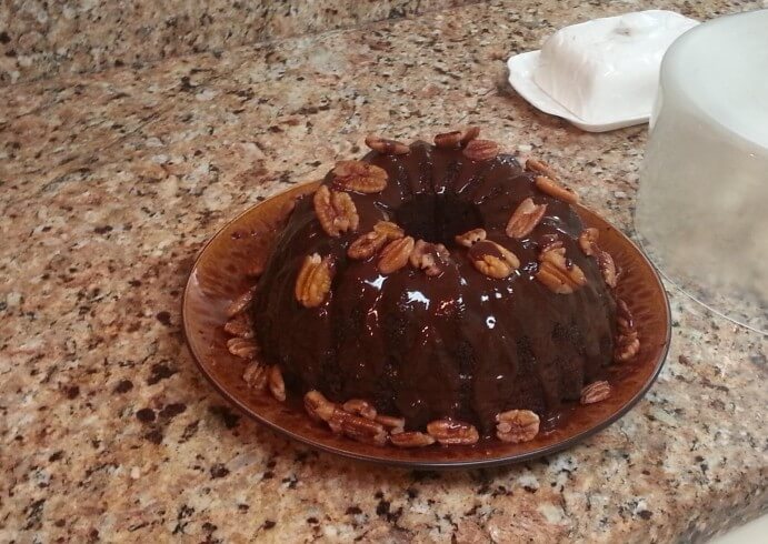 recipe for triple chocolate pound cake