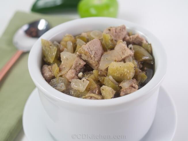 Crock Pot Chili Verde With Tomatillos Recipe from CDKitchen.com