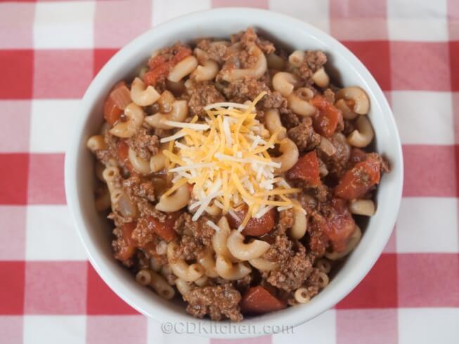 Quick Hamburger Goulash Recipe | CDKitchen.com