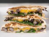 Black Bean, Spinach And Cheese Quesadillas