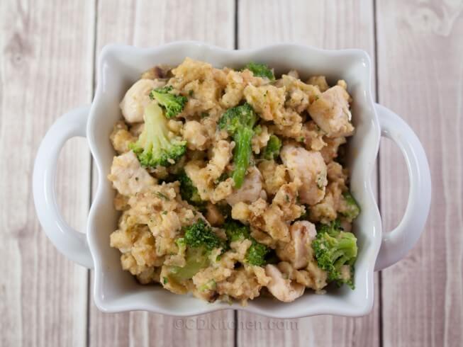 Crock Pot Chicken Stuffing Casserole With Broccoli Recipe 