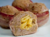 Turkey Meatloaf Stuffed With Mac and Cheese