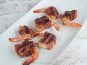 recipe for barbecue bacon wrapped shrimp appetizers