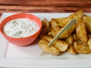 recipe for buffalo potato wedges