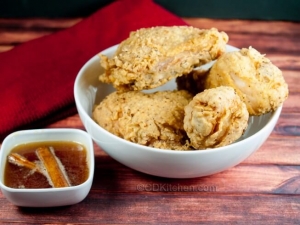 recipe for crispy fried chicken with honey sauce