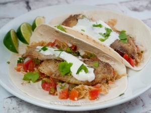 recipe for pomeroy steakhouse's blackened tilapia tacos